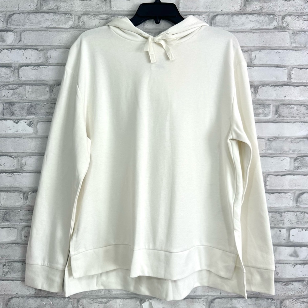 A New Day Women’s Cream Long Sleeve Hooded Pullover Sweatshirt - NWT